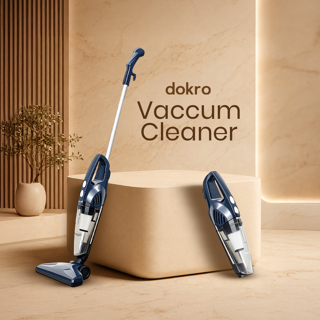 dokro V630 600 Watts Handheld Vacuum Cleaner, for Home Use, Dry Vacuuming, 14 kPa Suction Power, Lightweight & Durable Body (Dark Blue)