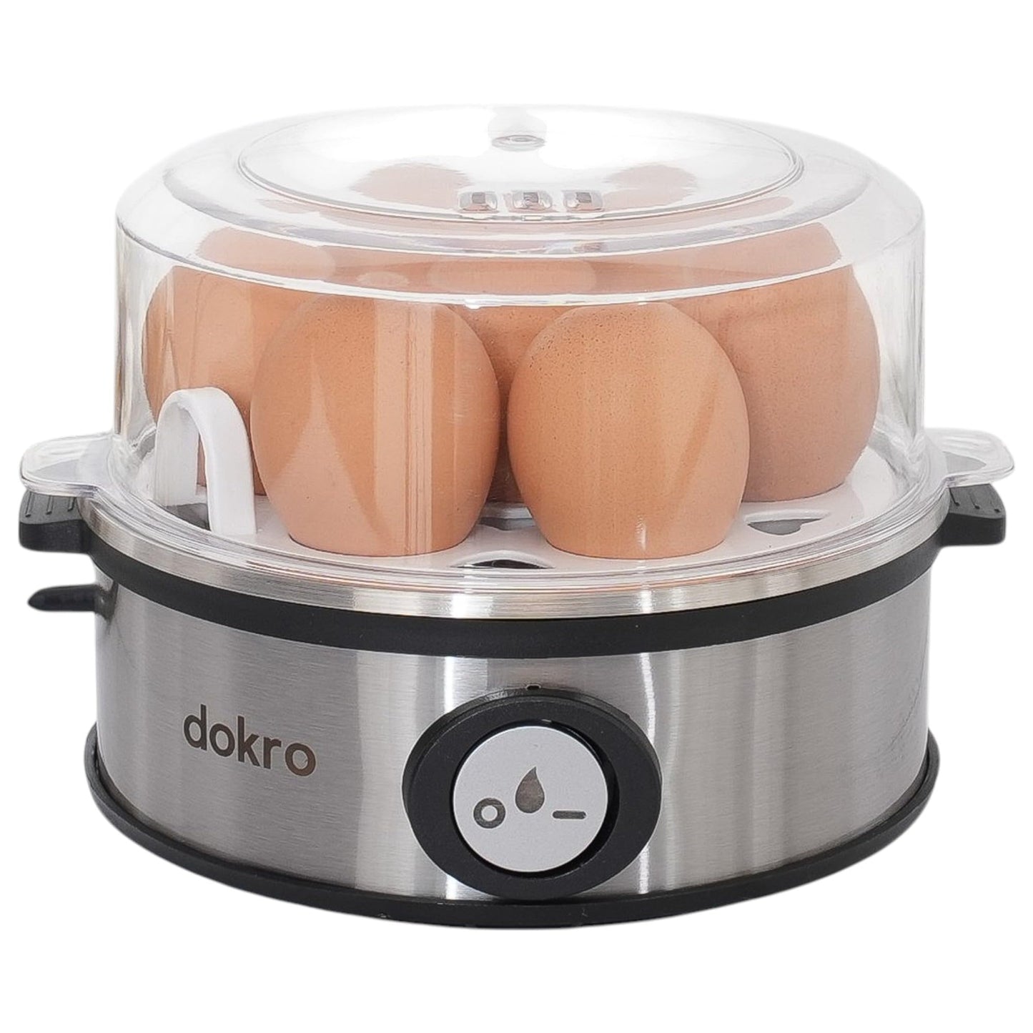 Dokro Electric Egg Boiler Double Layer | Boils 14 Eggs | 3 Boiling Modes – Soft Medium Hard | Auto Shut-Off | LED Indicator | Stainless Steel Heating Plate | Blue Color