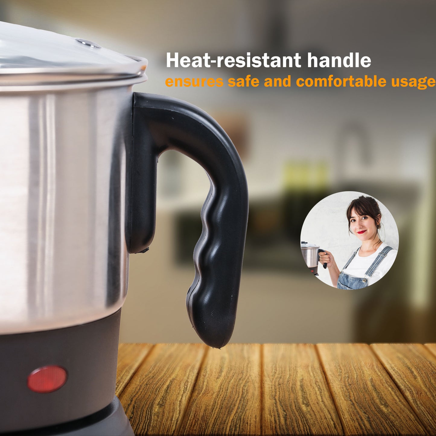 dokro Electric Multipurpose Kettle (1.2 Litres) for boiling Water, Eggs, Milk and making Tea, Coffee, Soup| Stainless Steel body with Automatic Shut-off | Includes egg tray