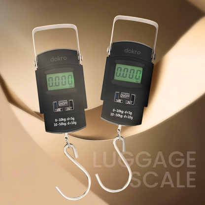 Dokro Digital Luggage Scale, LED Display, 50kg Capacity, High Precision Sensors, Auto Shut-Off