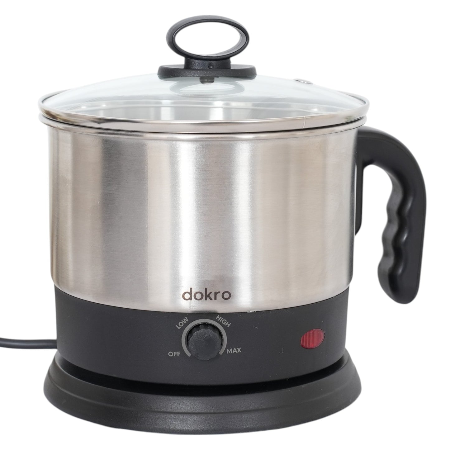 Dokro Electric Multipurpose Kettle (1.5 Litres), 600W, Stainless Steel body with Automatic Shut-off